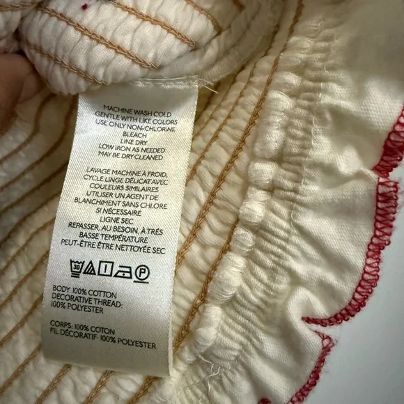 Free People Rose Bud Smocked Tube Top- XS - Picture 9 of 10